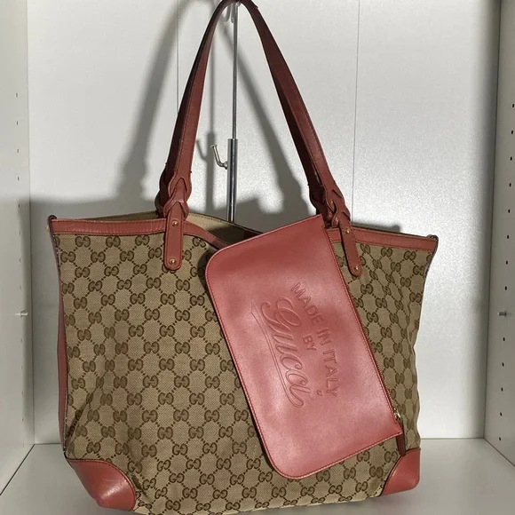 Authentic Rare Gucci GG Tote Bag - Picture 3 of 17